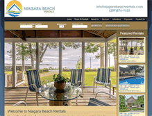 Tablet Screenshot of niagarabeachrentals.com